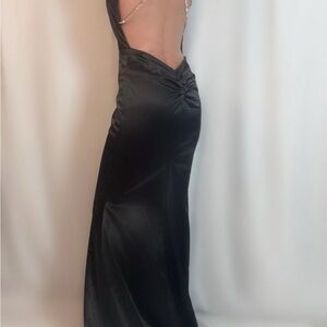 Fashion Nova Black Backless Dress